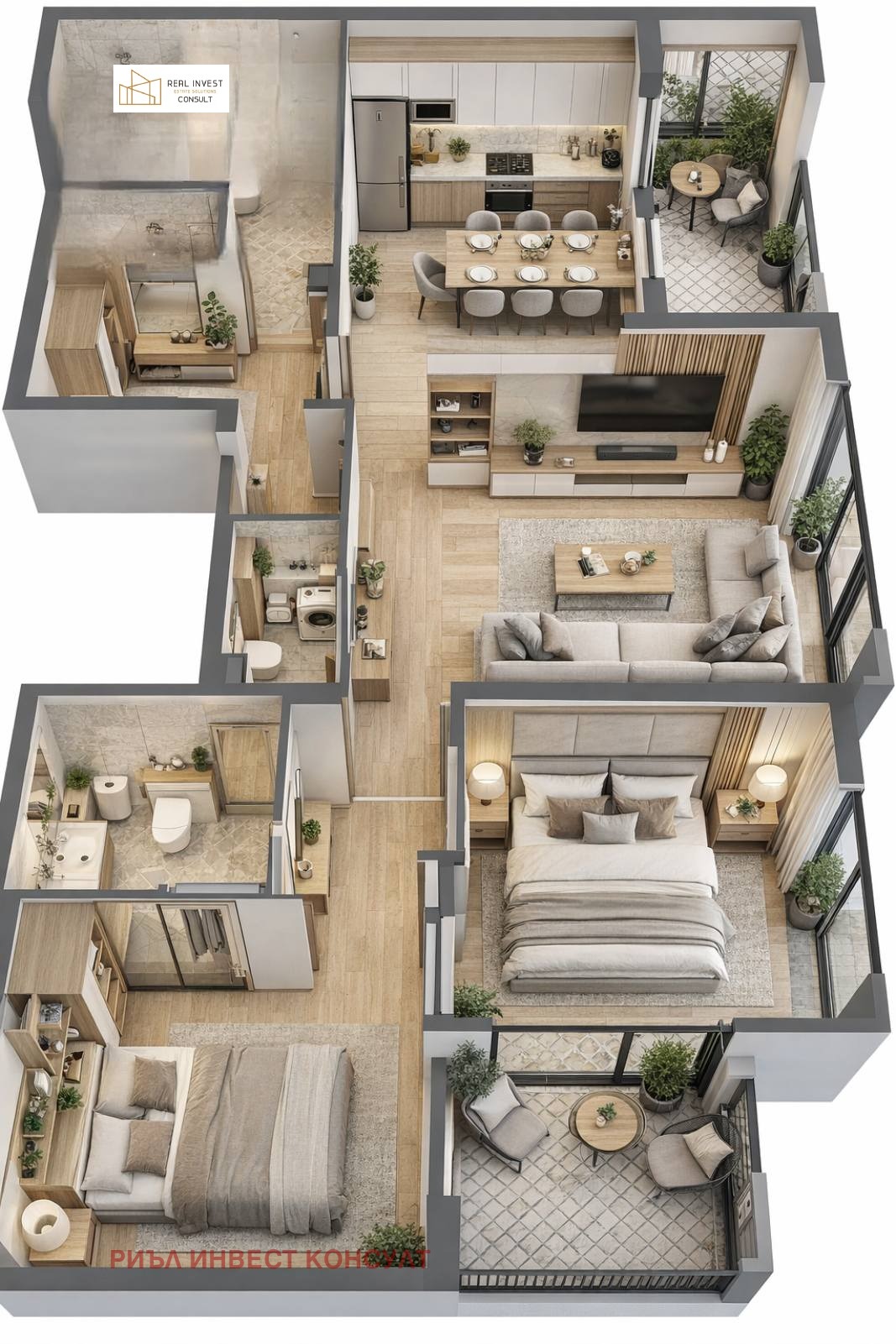 Продава 3-СТАЕН, гр. София, Малинова долина, снимка 3 - Апартаменти - 53736768