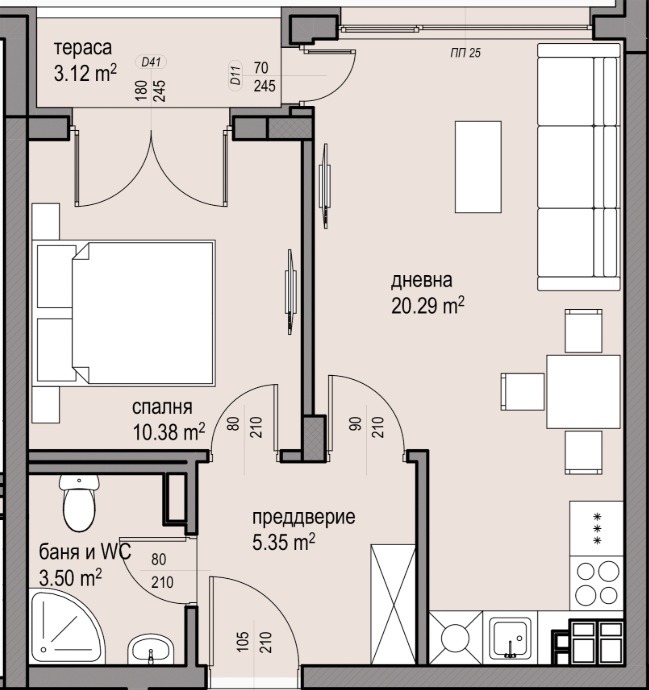 Продава 2-СТАЕН, гр. София, Малинова долина, снимка 6 - Апартаменти - 53286730