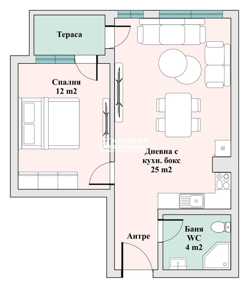 Продаја  1 спаваћа соба Пловдив , Тракија , 66 м2 | 76654842 - слика [7]