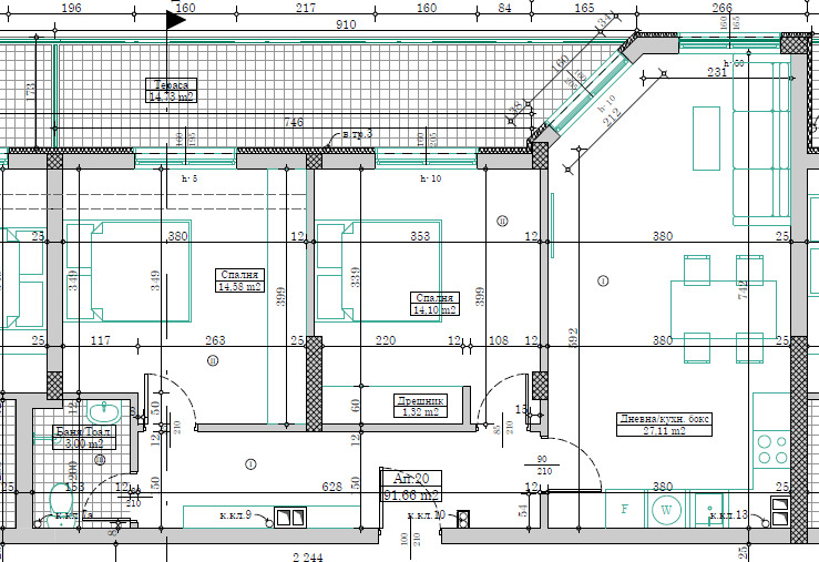 En venta  2 dormitorios Varna , Vladislav Varnenchik 1 , 105 metros cuadrados | 57319605 - imagen [7]