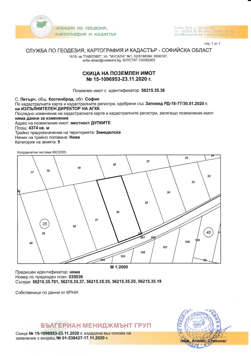 Til salg  Grund region Sofia , Petarch , 4374 kvm | 21072270 - billede [2]