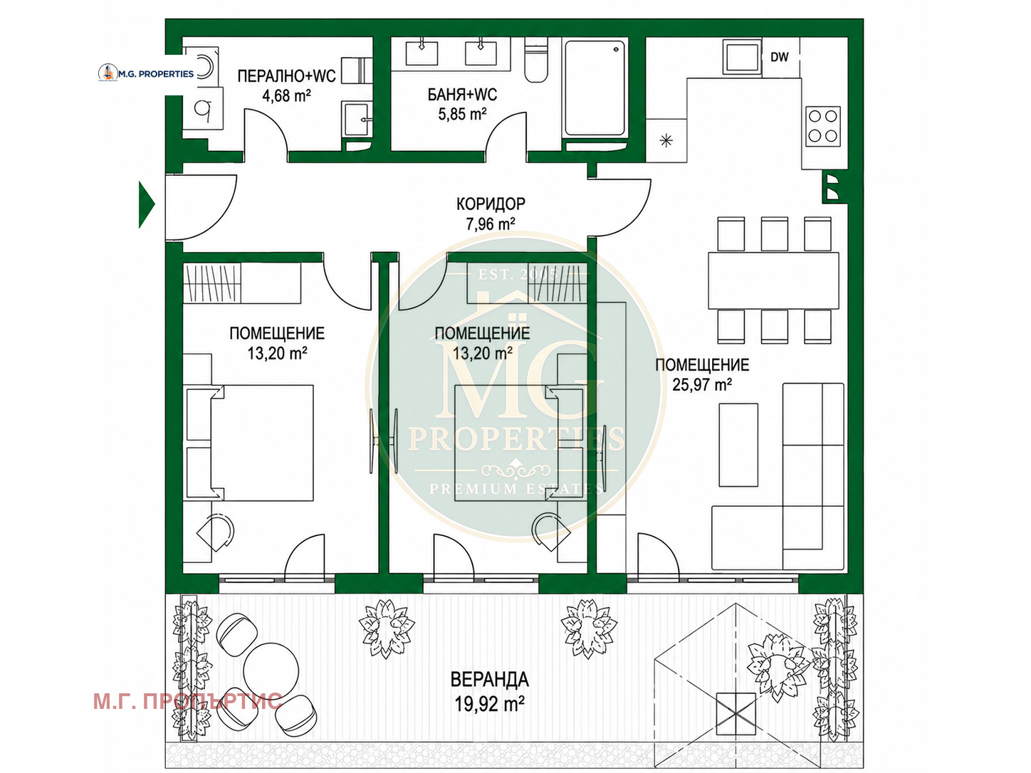 Продава 3-СТАЕН, гр. Варна, Бриз, снимка 2 - Апартаменти - 55171249