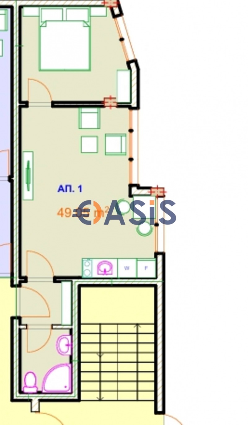 Продава 2-СТАЕН, гр. Несебър, област Бургас, снимка 2 - Апартаменти - 52818338