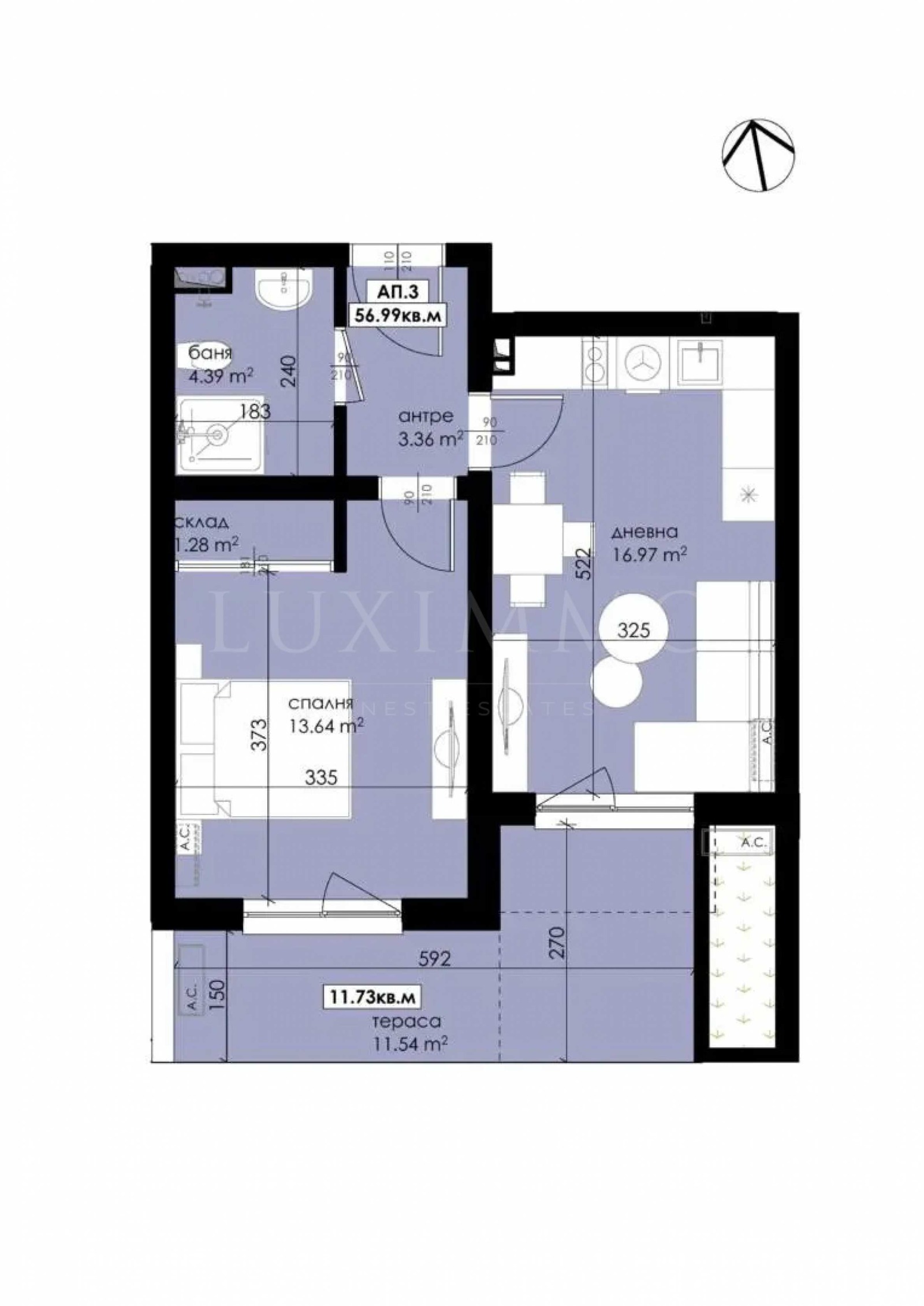 Продава 2-СТАЕН, гр. Созопол, област Бургас, снимка 2 - Апартаменти - 52399261