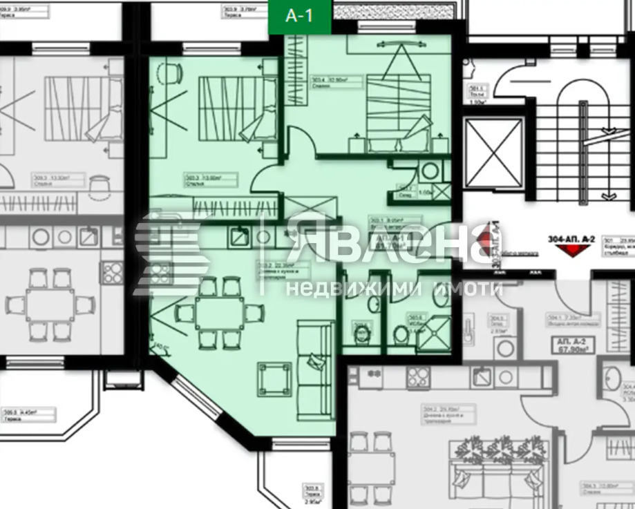 Продава 3-СТАЕН, гр. Елин Пелин, област София област, снимка 2 - Апартаменти - 55687255