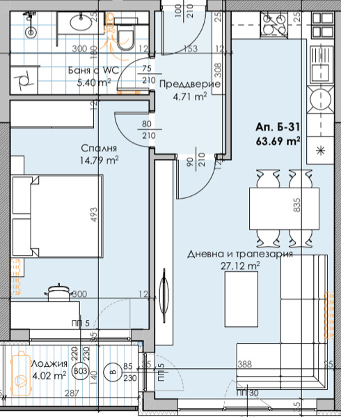 Na prodej  1 ložnice Plovdiv , Karšijaka , 78 m2 | 56457251 - obraz [2]