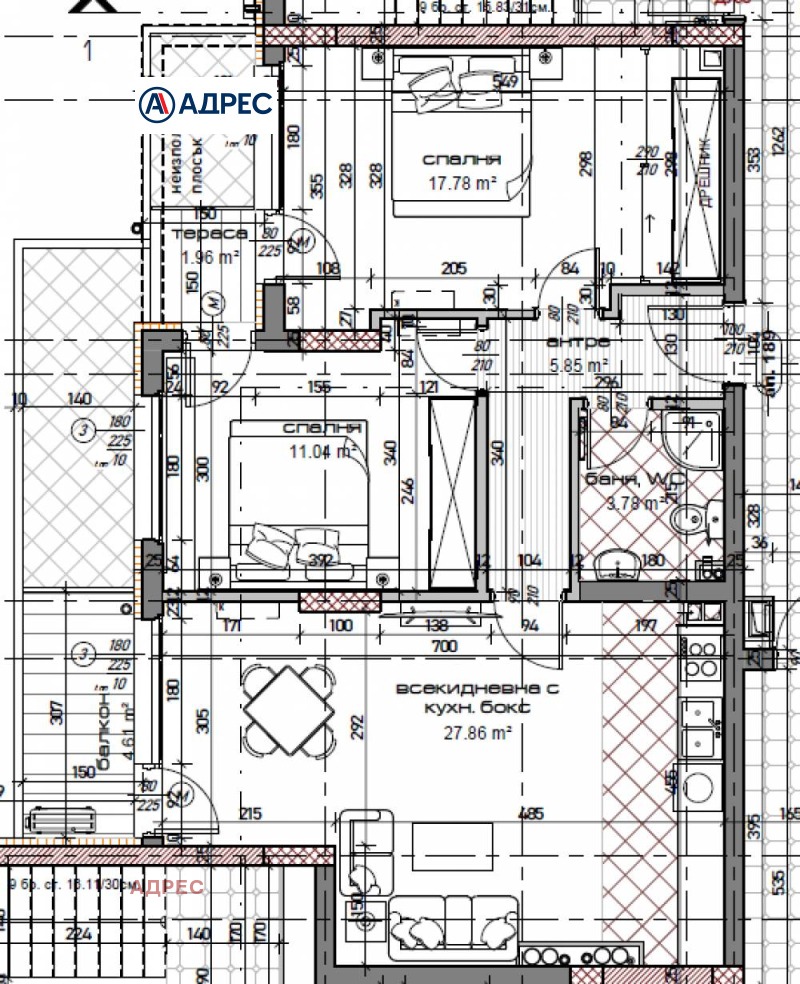 Na prodej  2 ložnice Varna , Mladost 1 , 105 m2 | 25157578 - obraz [2]
