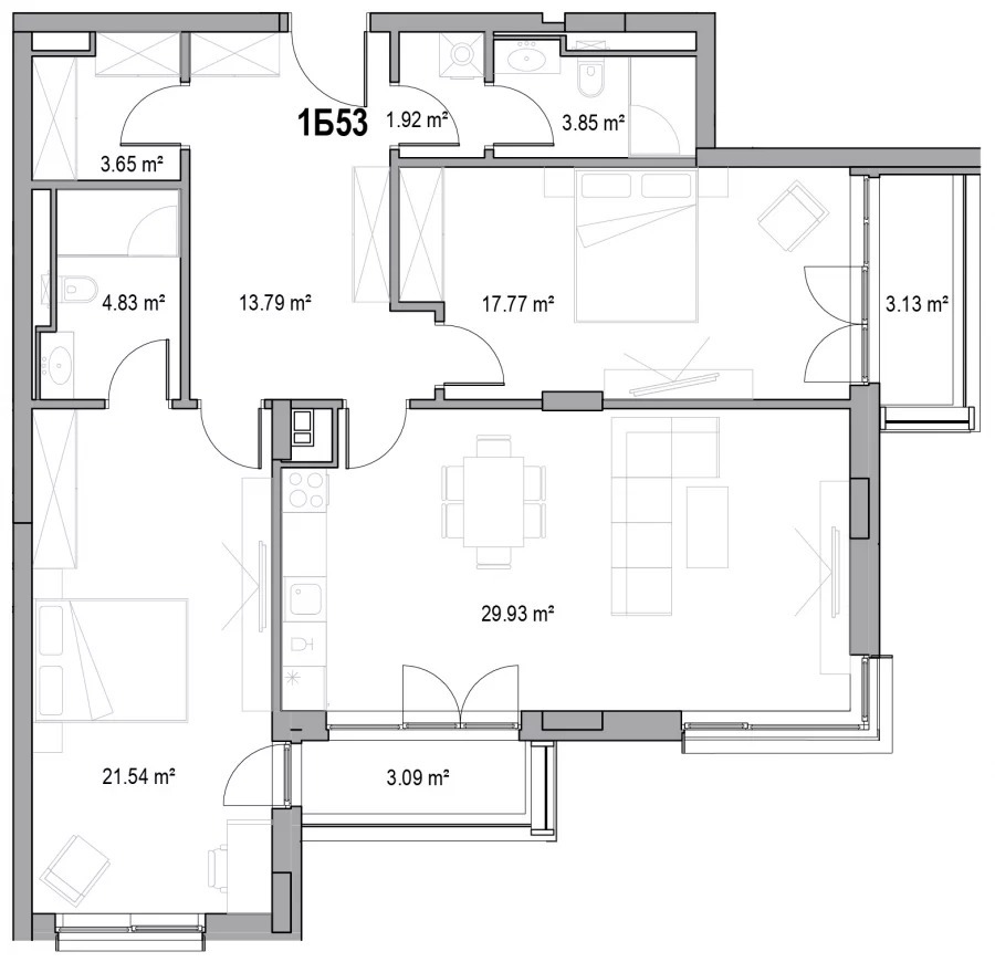 Продава 3-СТАЕН, гр. Пловдив, Младежки Хълм, снимка 2 - Апартаменти - 54712582