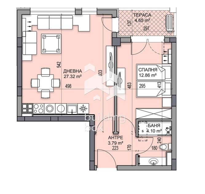 Продава 2-СТАЕН, гр. Пловдив, Гагарин, снимка 2 - Апартаменти - 53411370