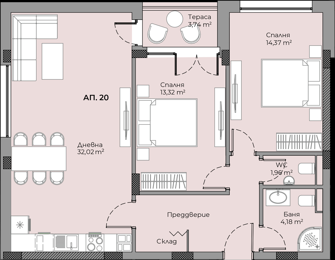 Продава 3-СТАЕН, гр. Пловдив, Христо Смирненски, снимка 4 - Апартаменти - 55059211