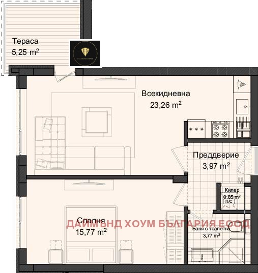 Продава 2-СТАЕН, гр. Пловдив, Гагарин, снимка 2 - Aпартаменти - 48375855