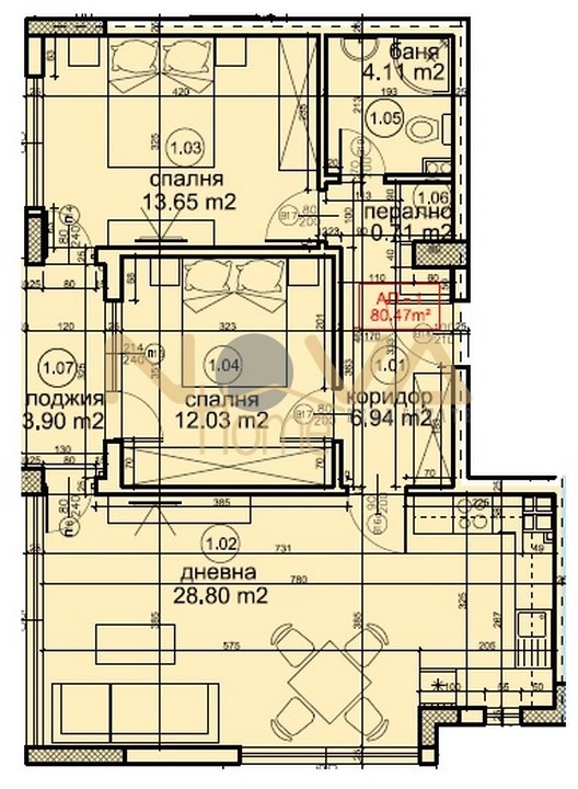 Satılık  2 yatak odası Varna , Briz , 96 metrekare | 67406336 - görüntü [2]