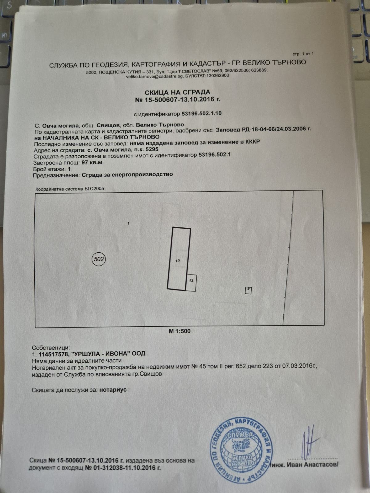 Продава БИЗНЕС ИМОТ, с. Овча могила, област Велико Търново