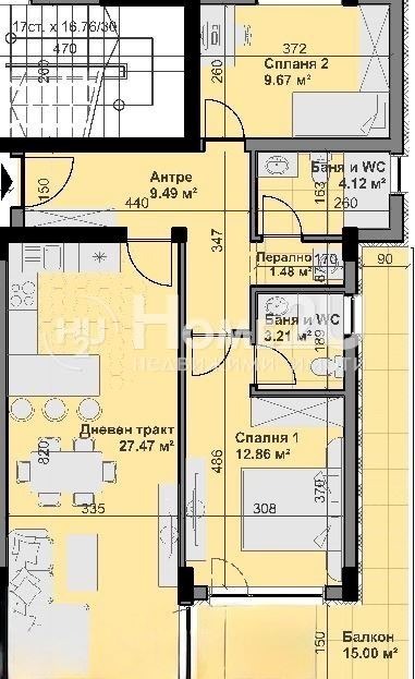 Satılık  2 yatak odası Varna , Vladislav Varnençik 1 , 110 metrekare | 34616817 - görüntü [4]