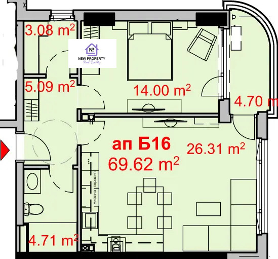 Продава 2-СТАЕН, гр. Бургас, Изгрев, снимка 7 - Апартаменти - 53537168