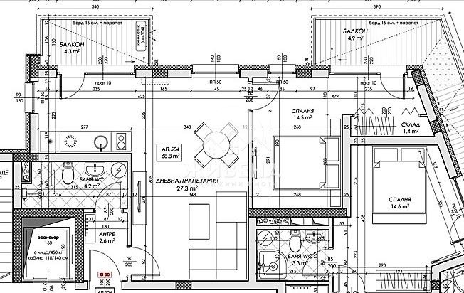 Продава  2-стаен област Бургас , гр. Обзор , 81 кв.м | 54520793 - изображение [2]