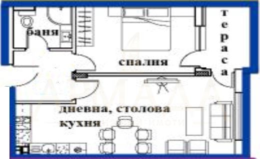 Till salu  1 sovrum Plovdiv , Kjutjuk Parij , 70 kvm | 45956136 - bild [2]