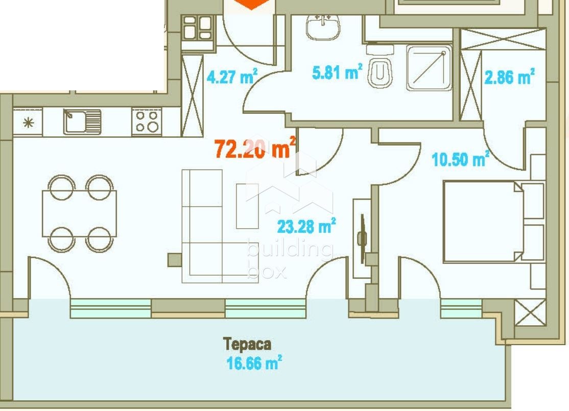 Продава 2-СТАЕН, гр. София, Зона Б-5-3, снимка 2 - Апартаменти - 54329161