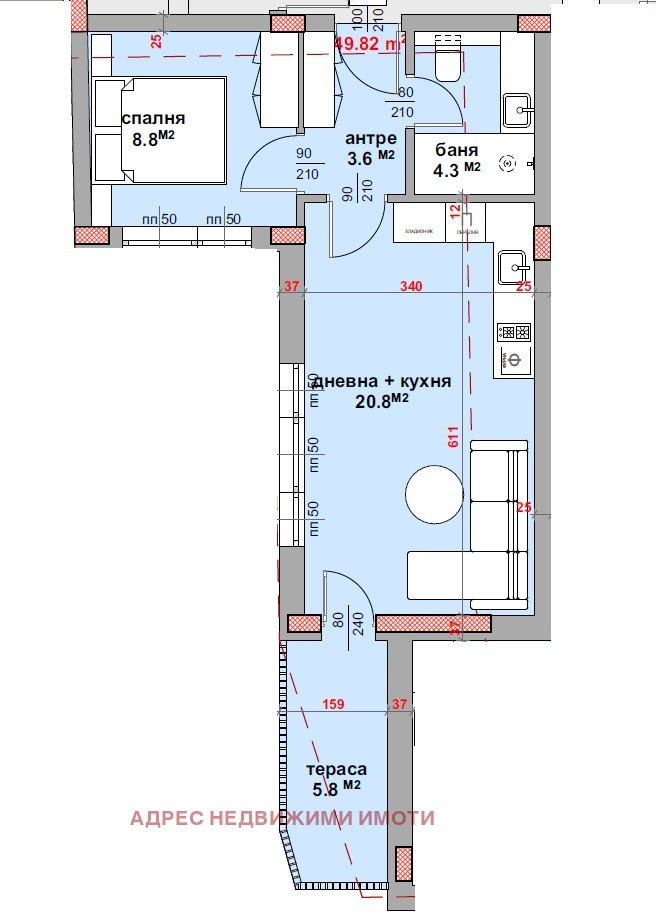 Продается  1 спальня Стара Загора , Център , 67 кв.м | 15138577 - изображение [2]