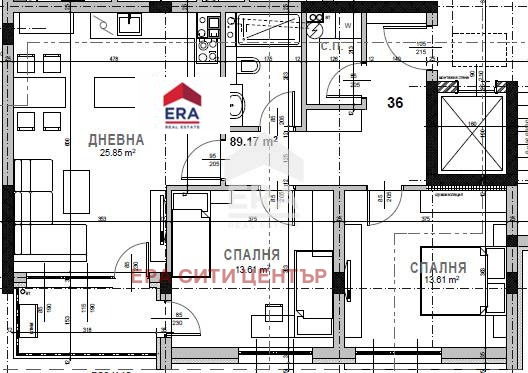 Myytävänä  2 makuuhuonetta Stara Zagora , Samara 3 , 109 neliömetriä | 22689391 - kuva [5]