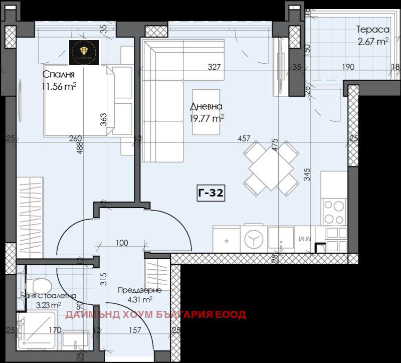 Продава 2-СТАЕН, гр. Пловдив, Гагарин, снимка 2 - Апартаменти - 52647536