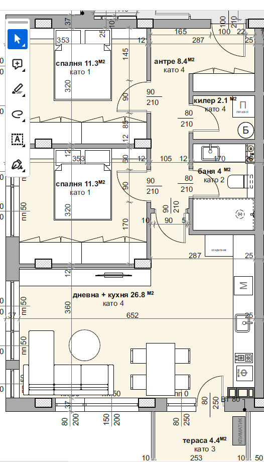 Продава  3-стаен град Стара Загора , Аязмото , 95 кв.м | 25909385 - изображение [3]