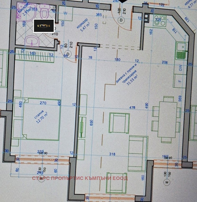 Продава  2-стаен, град Варна, Виница •  120 960 EUR • ID 91860686 — holmes.bg - [1] 