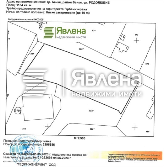 Na prodej  Spiknutí Sofia , Bankja , 1184 m2 | 37018099