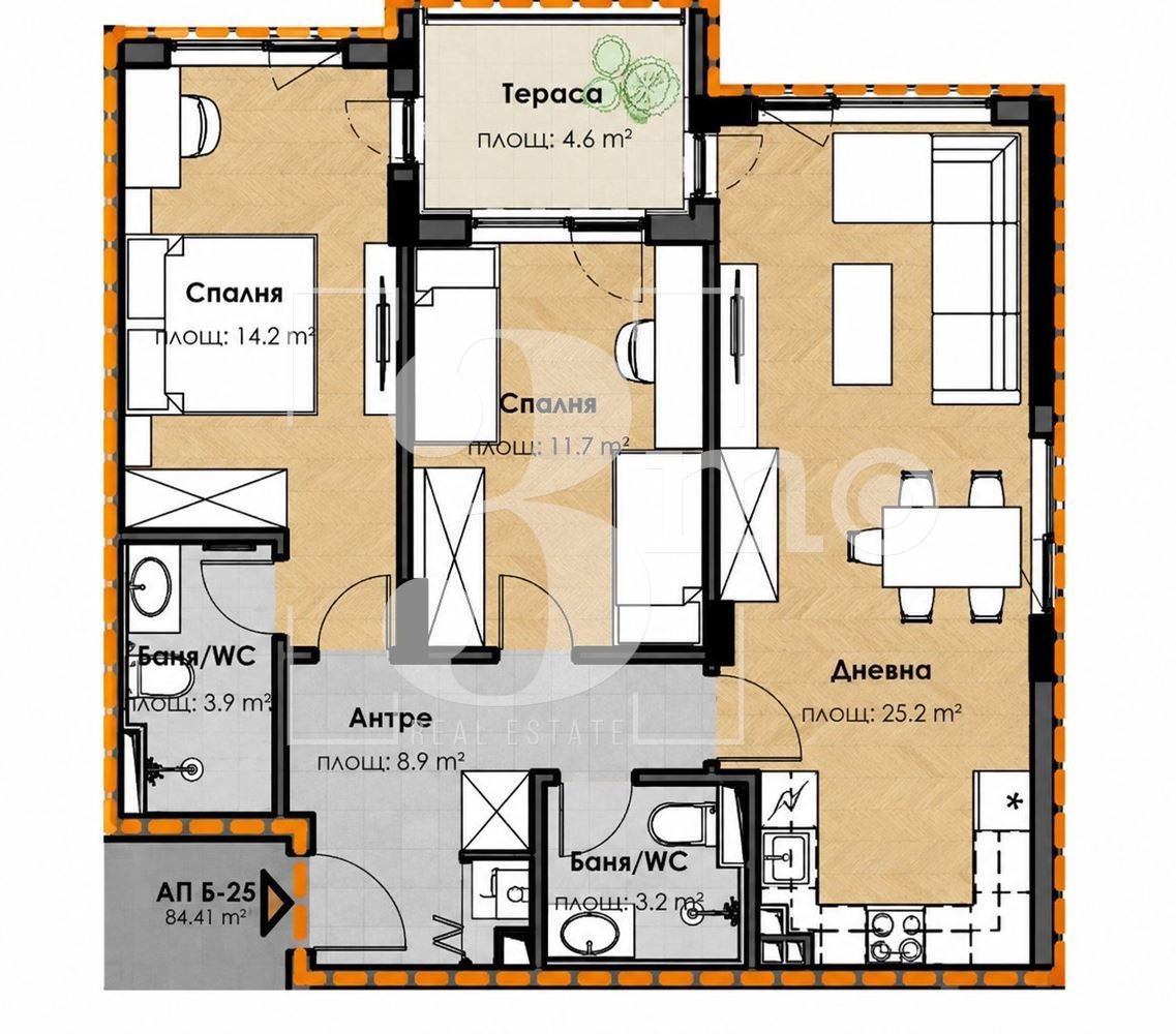 Продава 3-СТАЕН, гр. София, Малинова долина, снимка 3 - Апартаменти - 55562944