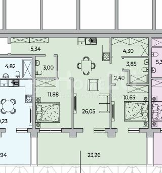 Satılık  2 yatak odası Varna , m-t Alen mak , 95 metrekare | 23458634 - görüntü [3]