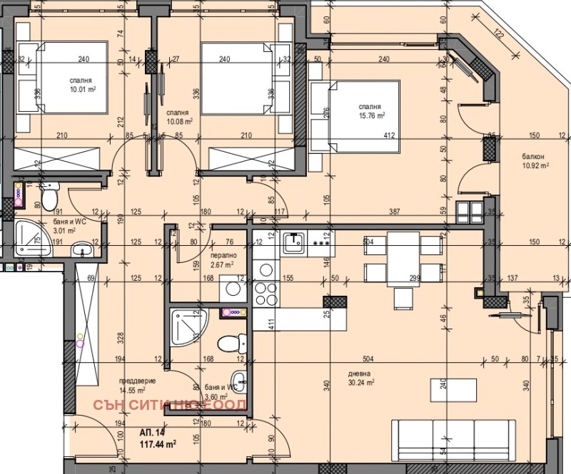 Продава 4-СТАЕН, гр. София, Зона Б-19, снимка 2 - Апартаменти - 52165176