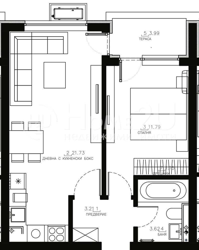 Продава 2-СТАЕН, гр. София, Малинова долина, снимка 6 - Aпартаменти - 49073003