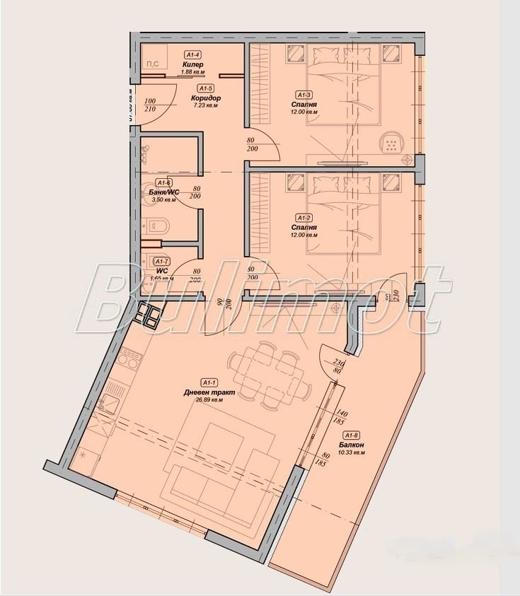 Продава 3-СТАЕН, гр. Варна, Галата, снимка 5 - Апартаменти - 54119557