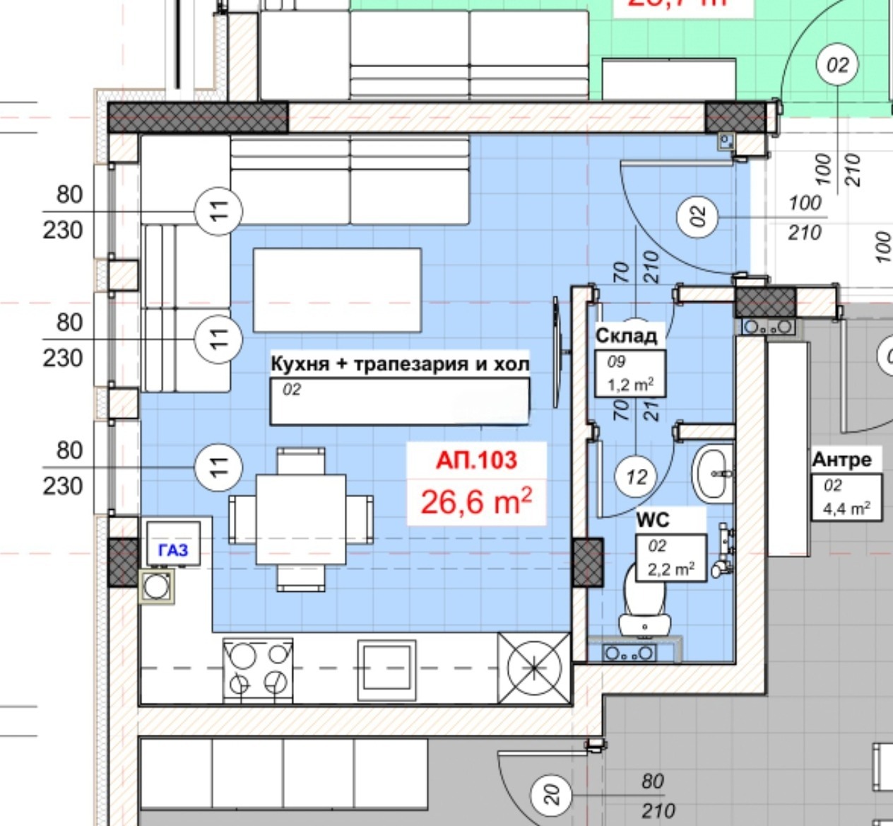 Продава 1-СТАЕН, гр. София, в.з.Малинова долина, снимка 2 - Апартаменти - 55931743