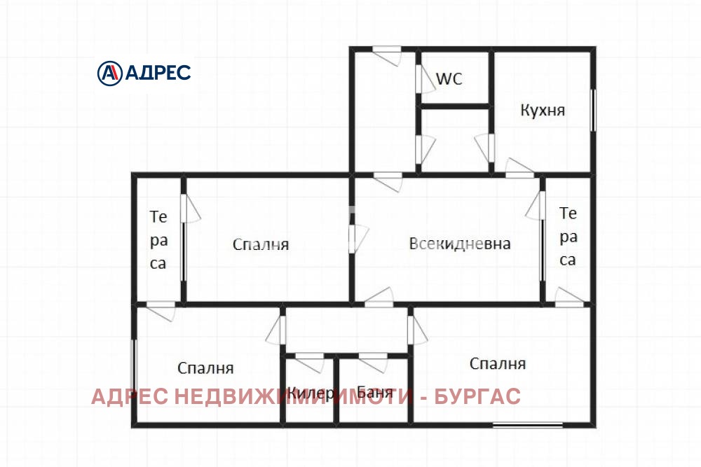 Продава МНОГОСТАЕН, гр. Бургас, Възраждане, снимка 3 - Апартаменти - 53794068