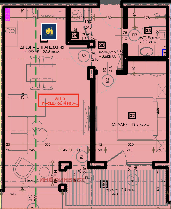 Na prodej  1 ložnice oblast Pazardzhik , Velingrad , 58 m2 | 55900754 - obraz [10]