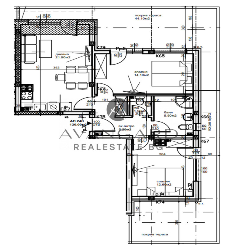 En venta  2 dormitorios Plovdiv , Ostromila , 135 metros cuadrados | 46833854 - imagen [7]
