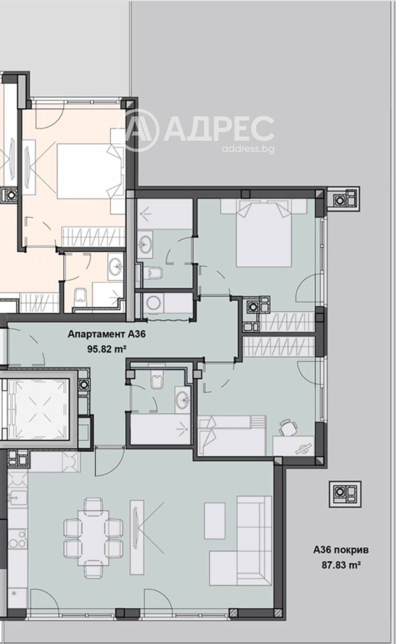 Продава 3-СТАЕН, гр. София, Кръстова вада, снимка 4 - Апартаменти - 53520103