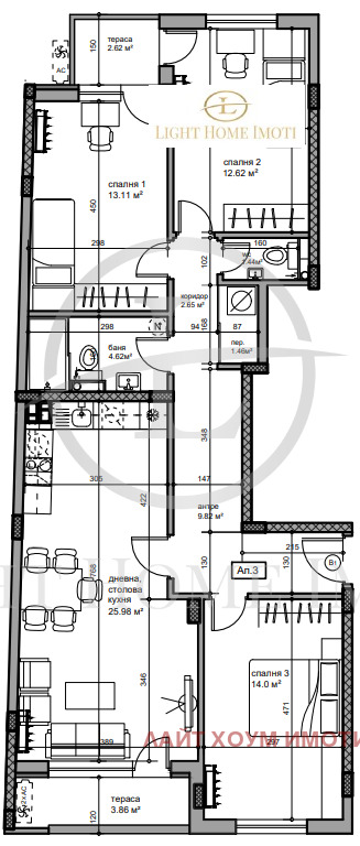 En venta  3+ dormitorios Plovdiv , Karshiyaka , 135 metros cuadrados | 59237023 - imagen [2]