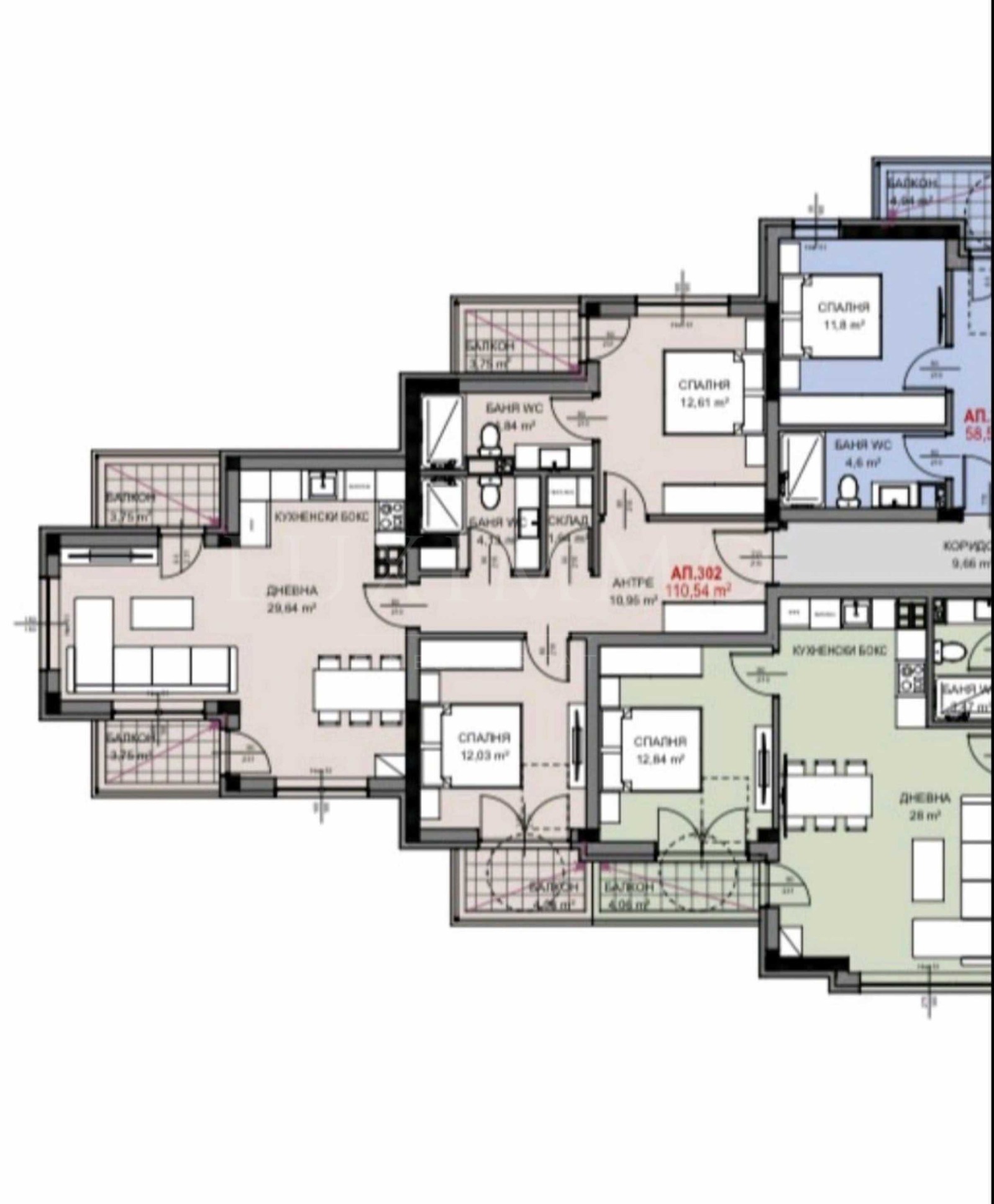 Продава 3-СТАЕН, гр. София, Витоша, снимка 5 - Апартаменти - 55661783