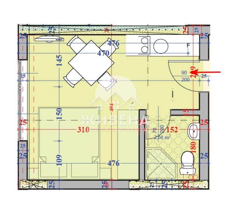 Til salgs  Studio region Dobrich , Kranevo , 26 kvm | 34266916 - bilde [4]