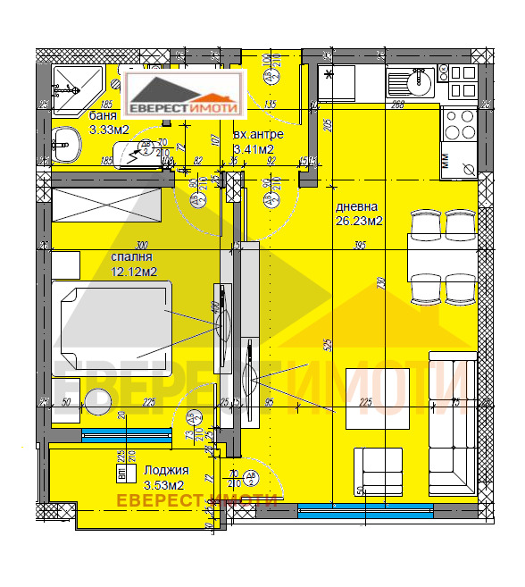 Na prodej  1 ložnice Plovdiv , Ostromila , 65 m2 | 21477254 - obraz [4]