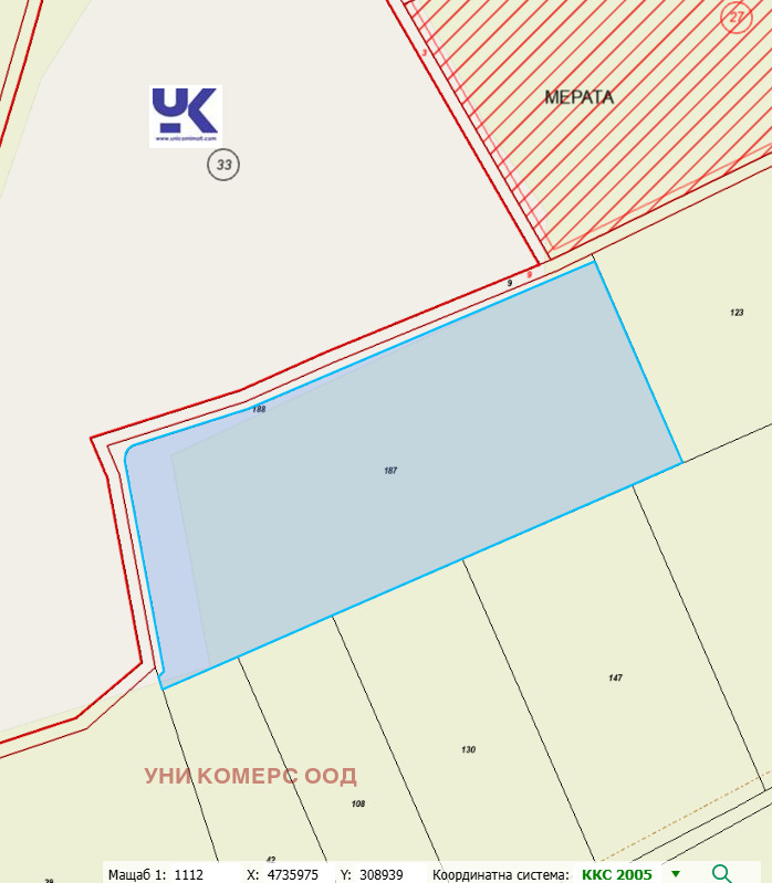 À venda  Trama região Sófia , Gurmazovo , 9528 m² | 51995695 - imagem [2]