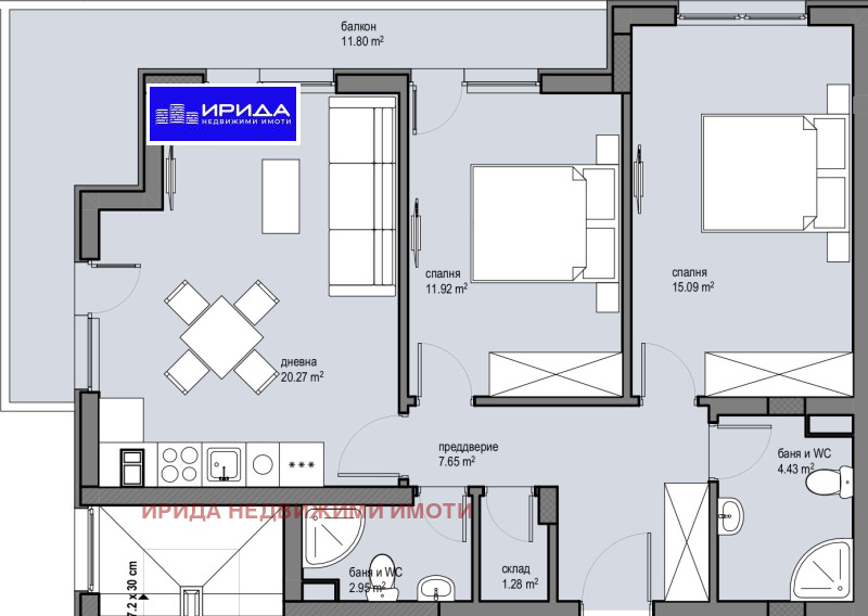 Продава 3-СТАЕН, гр. София, Красна поляна 2, снимка 4 - Aпартаменти - 49219842