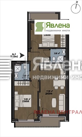 Продава 3-СТАЕН, гр. София, Бояна, снимка 4 - Aпартаменти - 48972056