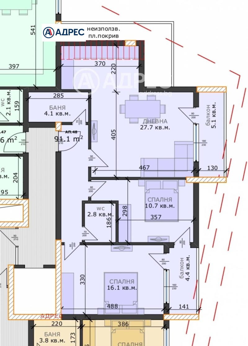 Продава  3-стаен, град Варна, Възраждане 3 •  135 000 EUR • ID 57143016 — holmes.bg - [1] 