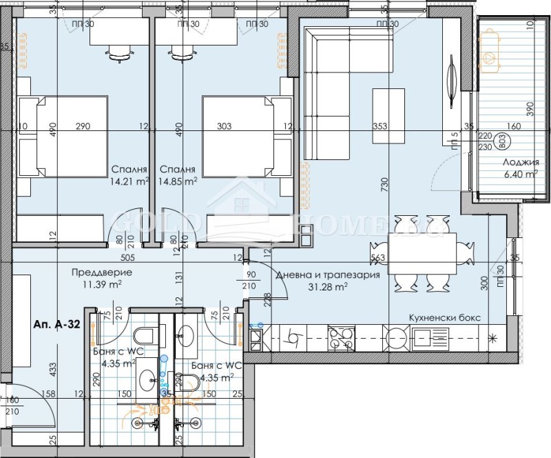 Na prodej  2 ložnice Plovdiv , Karšijaka , 120 m2 | 72243674 - obraz [11]