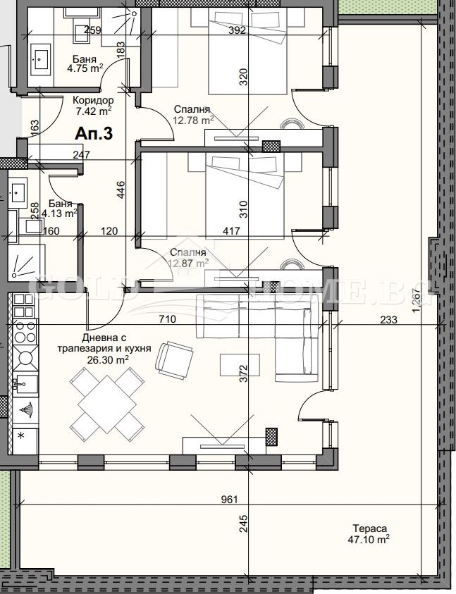 Na prodej  2 ložnice Plovdiv , Karšijaka , 120 m2 | 72243674 - obraz [7]