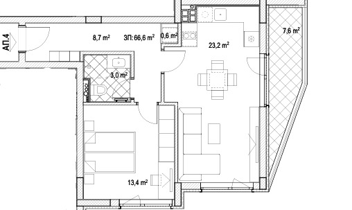 Te koop  1 slaapkamer Sofia , Levski G , 78 m² | 76327907