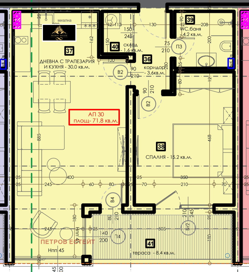 Продава 2-СТАЕН в област Пазарджик, гр. Велинград - 85 кв.м / 80 750 € » 157 933.27 лв., ПЕТРОВ ЕСТЕЙТ